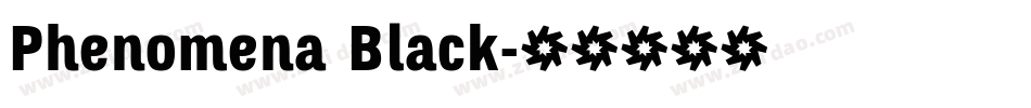 Phenomena Black字体转换